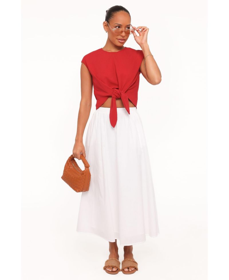 Women's Kathy Tie-Front Cropped Top