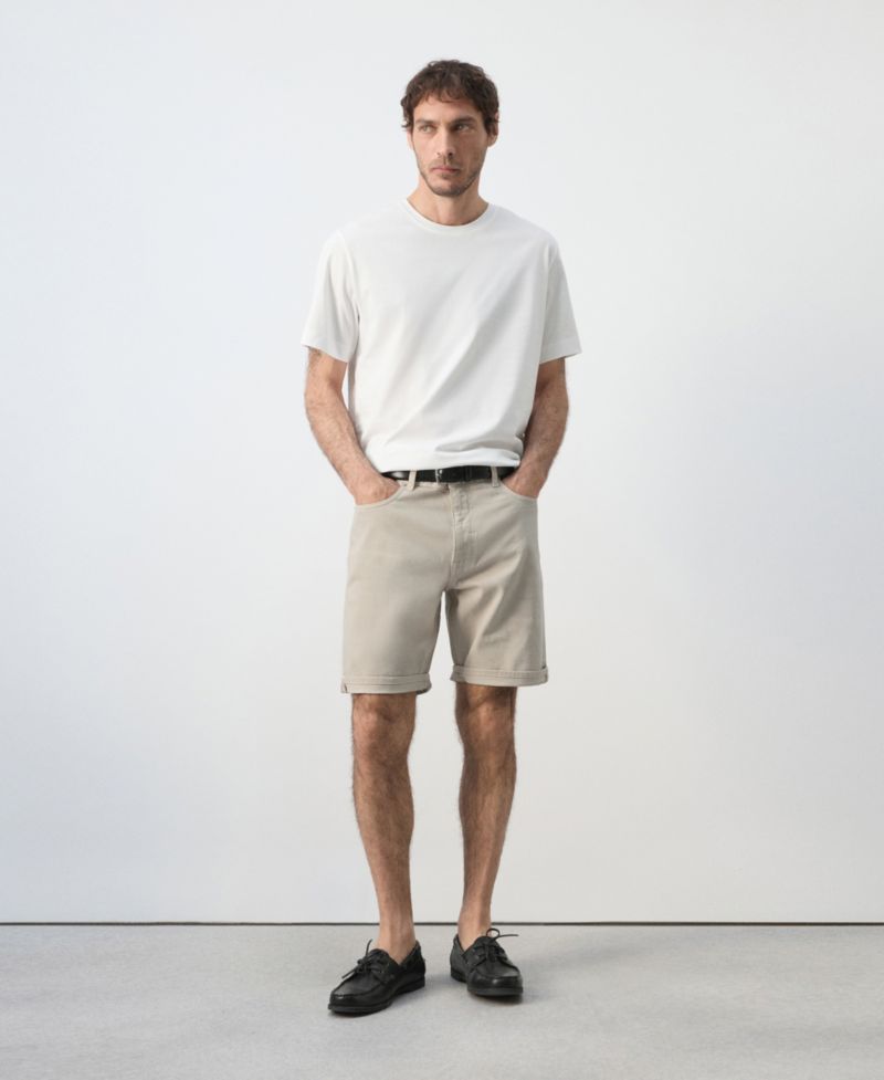 Men's Slim-Fit Denim 9.45" Bermuda Shorts