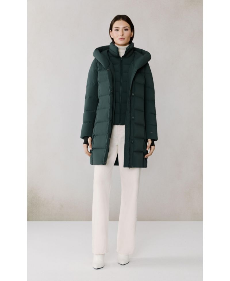 Women's Sonny-N Slim-Fit Novo Down Coat With Bib & Hood