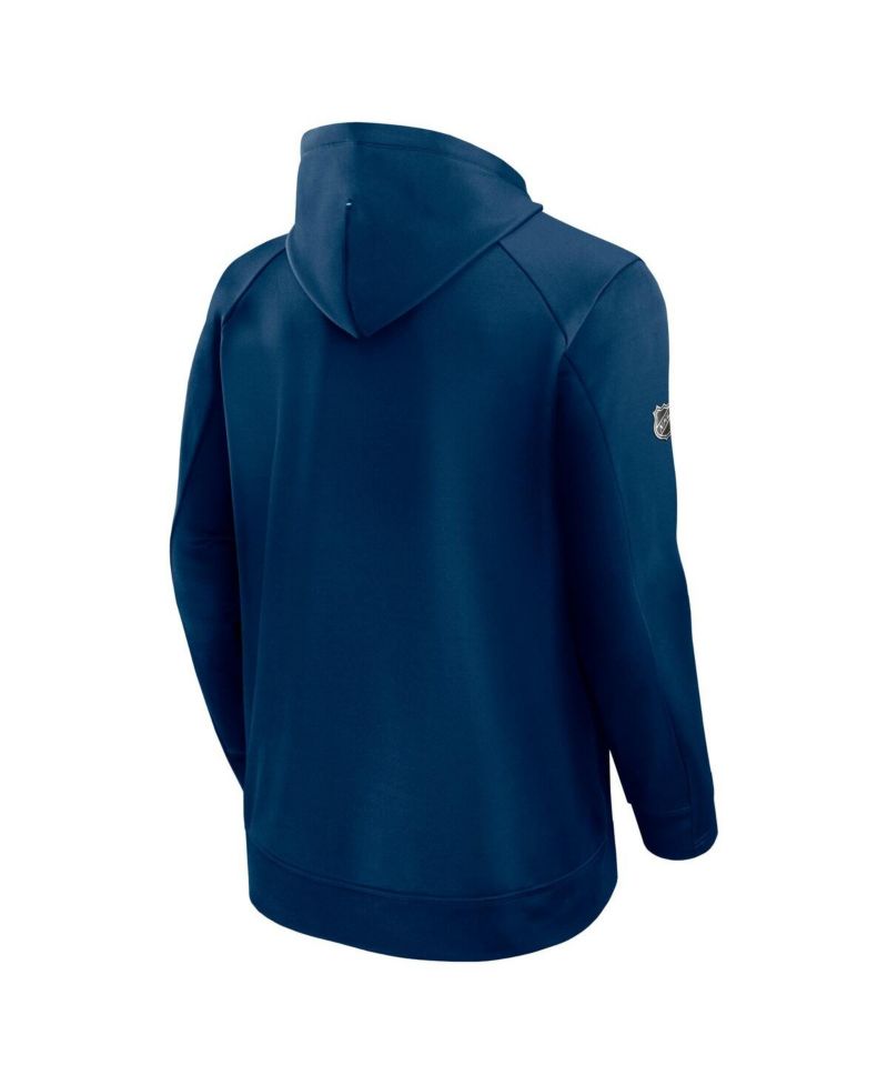 Men's Deep Sea Blue Seattle Kraken Authentic Pro Rink Fleece Pullover Hoodie