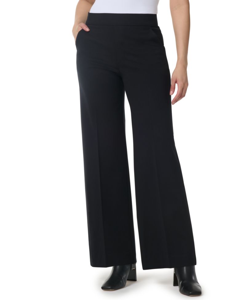 Women's High-Rise Wide-Leg Pull-On Trousers