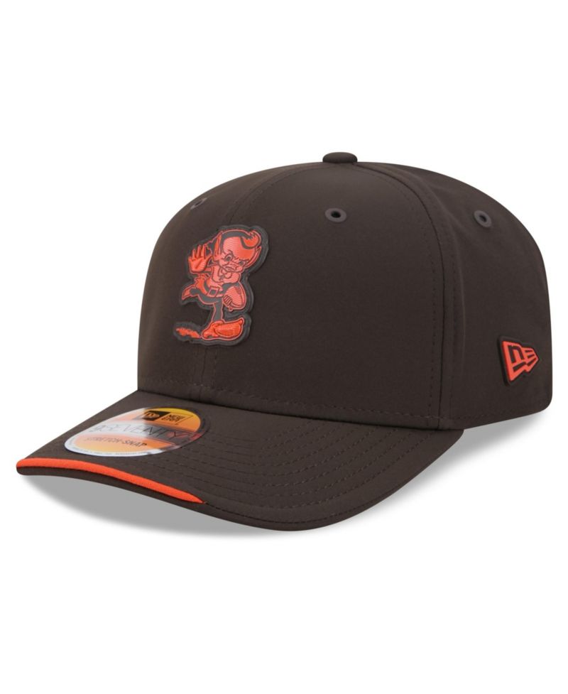 Men's Brown Cleveland Browns 2026 Sideline Throwback 9SEVENTY Adjustable Hat