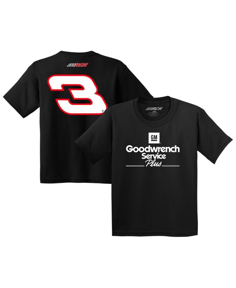 Big Boys and Girls Black Dale Earnhardt Good Wrench Lifestyle T-Shirt