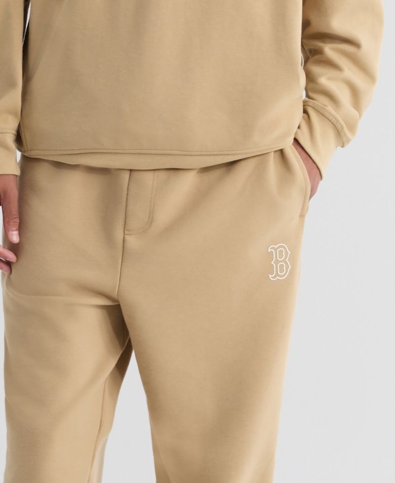 Men's Khaki Boston Red Sox Clutch Fleece Tri-Blend Joggers