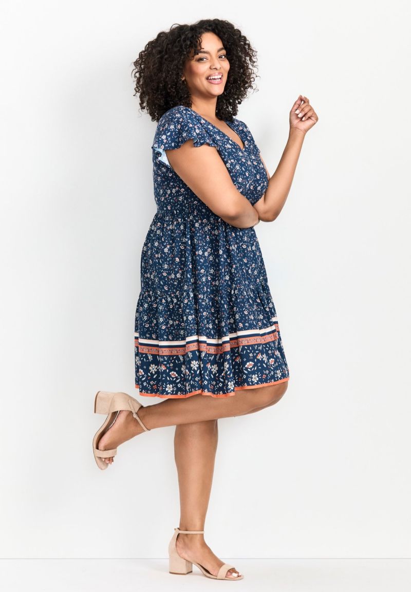 Plus Size Unwind Tiers Women's Dress