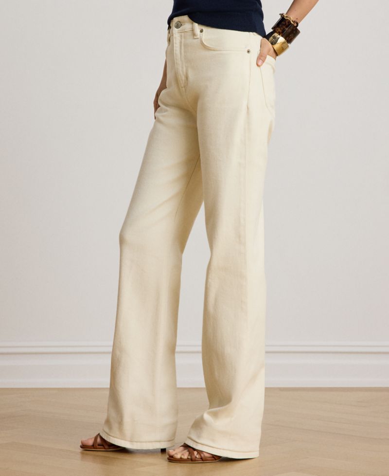 Petite High-Rise Straight-Leg Jeans