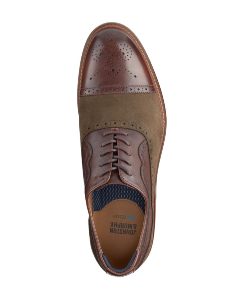 Men's Conard 2.0 Cap Toe Leather and Suede Oxford