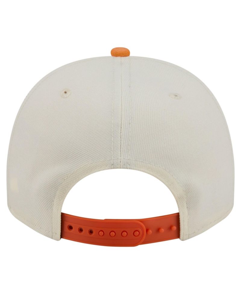 Men's Cream/Orange Miami Dolphins Washed A-Frame 9FIFTY Snapback Hat