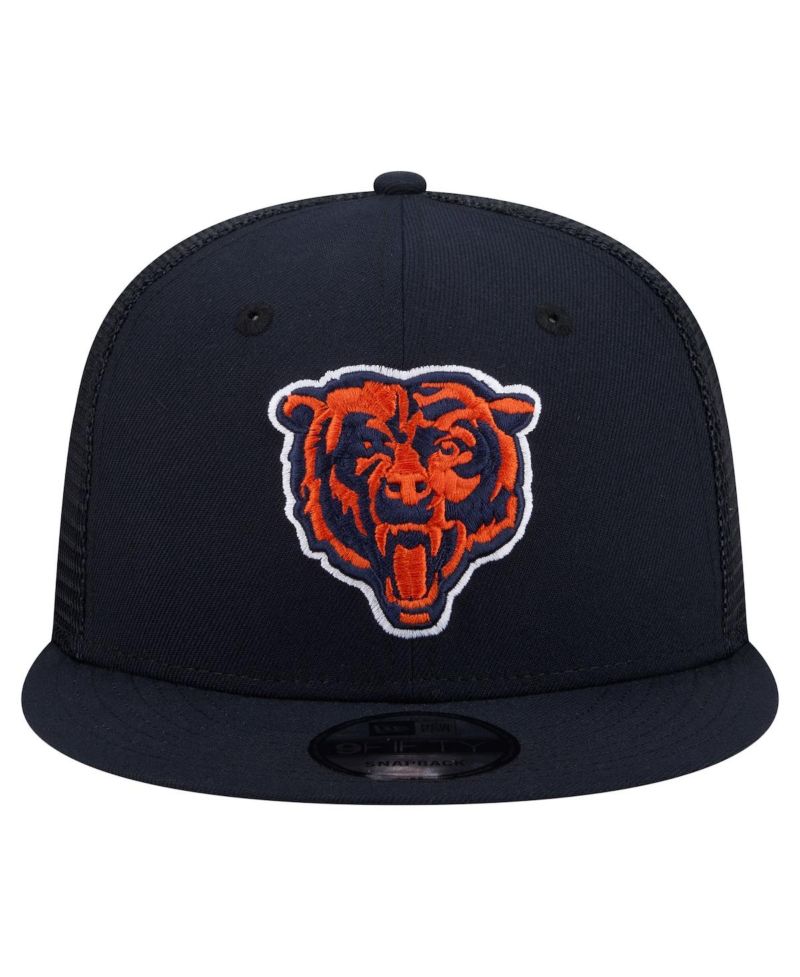 Men's Navy Chicago Bears Core Team 9FIFTY Trucker Snapback Hat