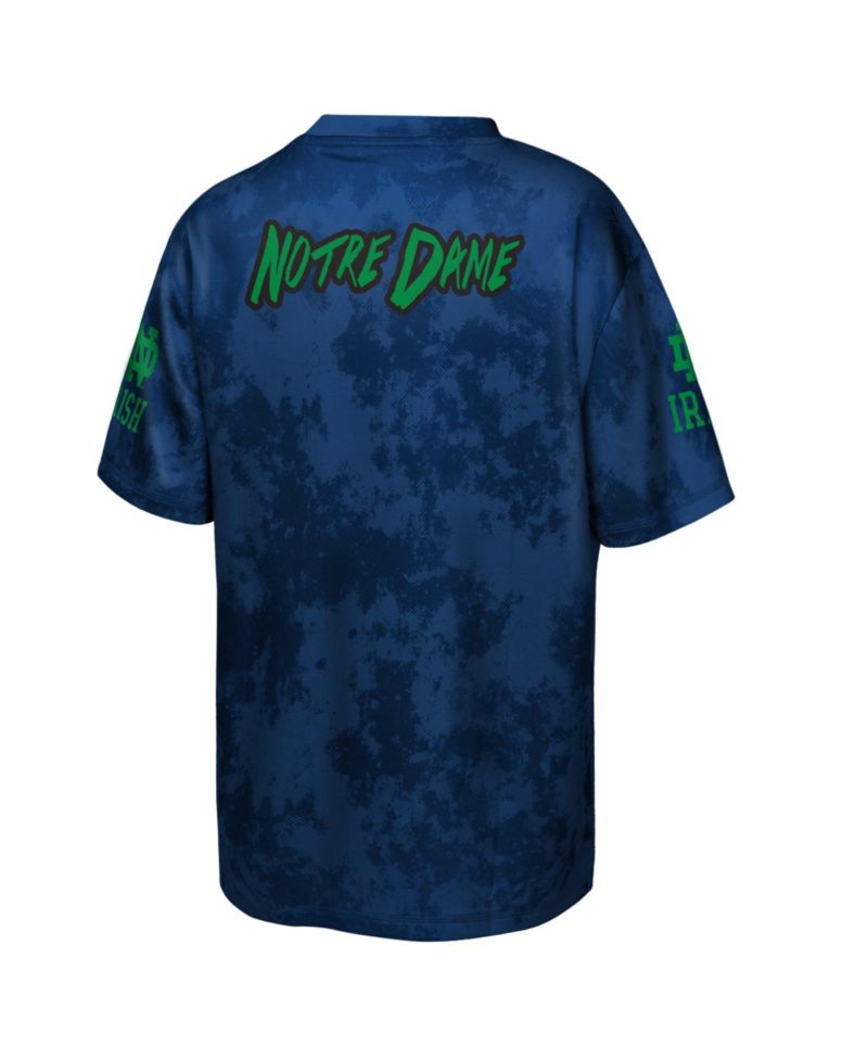 Big Boys and Girls Navy Notre Dame Fighting Irish Off-Side Sublimated T-Shirt