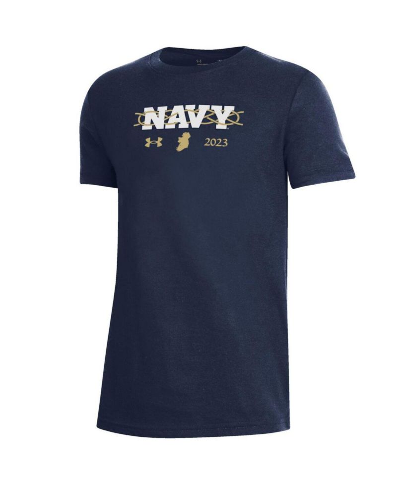Big Boys Navy Navy Midshipmen 2023 Aer Lingus College Football Classic Performance Cotton T-shirt