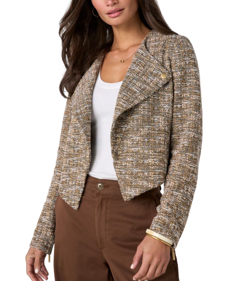Women's Notch Lapel Moto Jacket