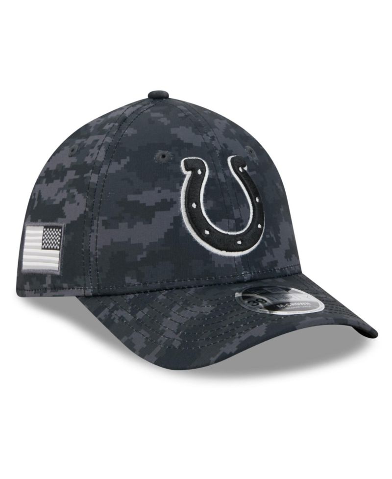 Men's Black Indianapolis Colts 2026 Salute to Service 39THIRTY Flex Hat