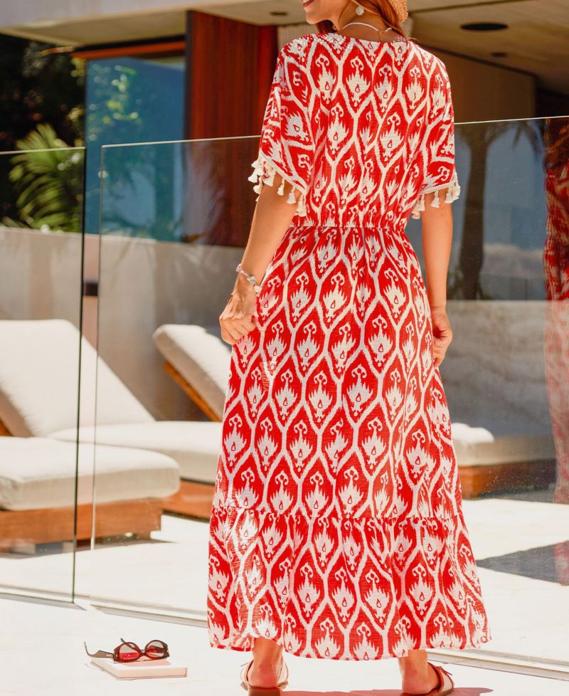 Women's LA Sunset Ornate Maxi Beach Dress