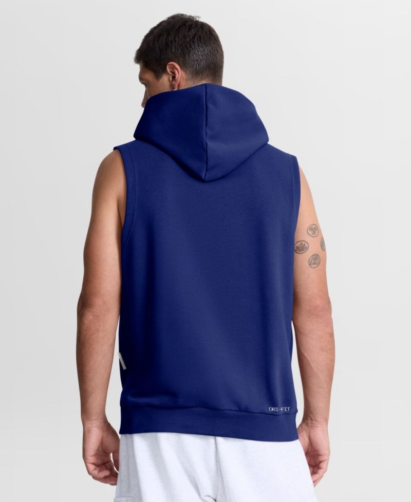 Men's Royal Los Angeles Dodgers Authentic Collection Standard Issue Dri-FIT Sleeveless Hoodie