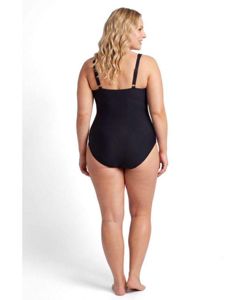 Women's High Neck Wrap One Piece Swimsuit