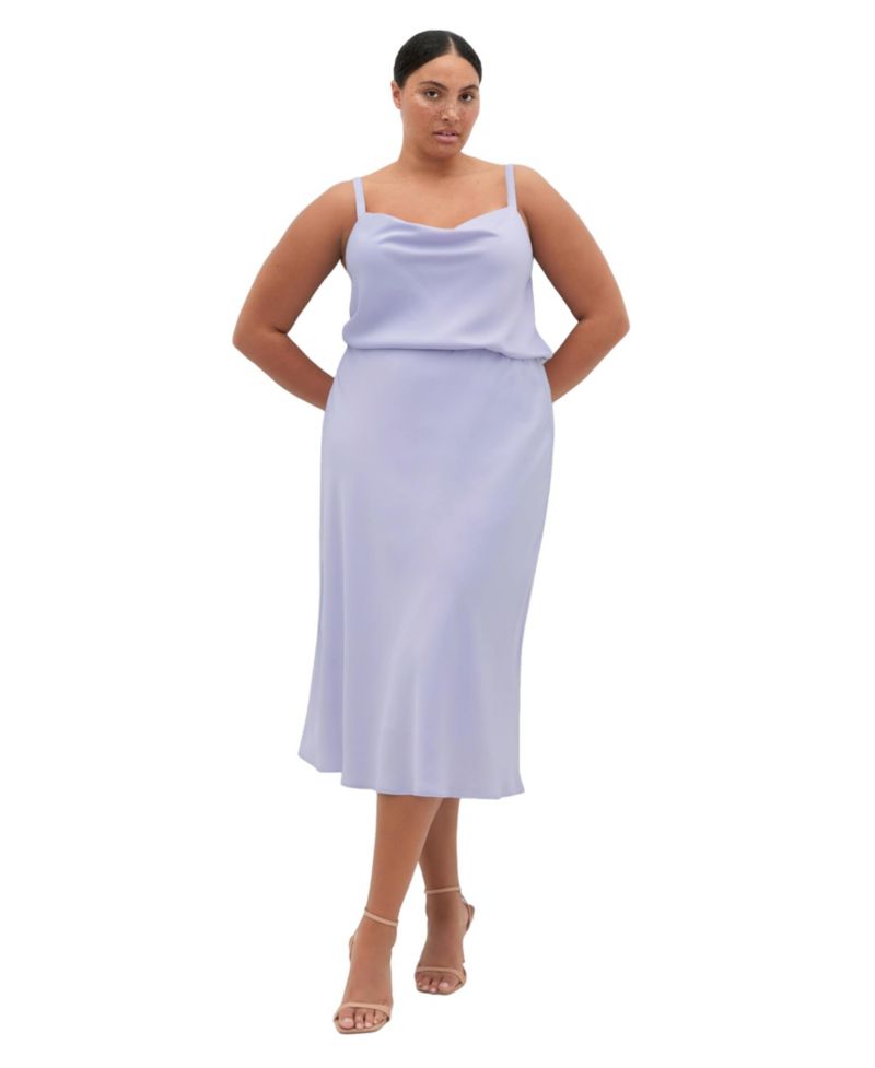 Women's Miranda Satin Midi Skirt