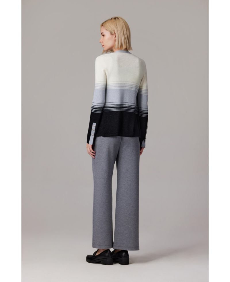 Women's Lurex Wool Cardigan | Metallic Button Up V Neck Sweater | Ultra Soft Ribbed Shimmer Knit | Machine Washable Cardigan Sweaters