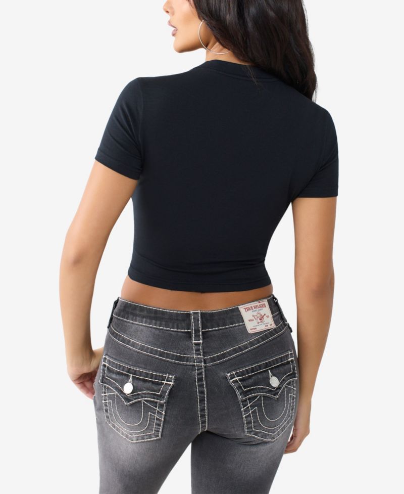 Women's Crystal Horseshoe Baby T-Shirt