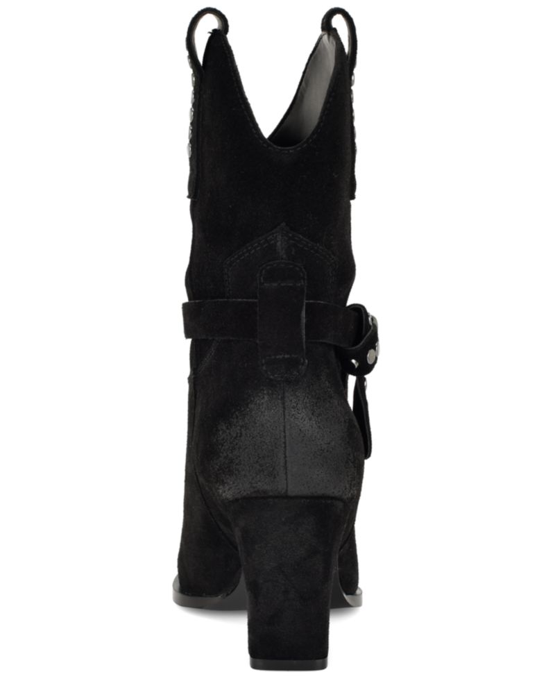 Women's Weslie Suede Western Block Heel Booties