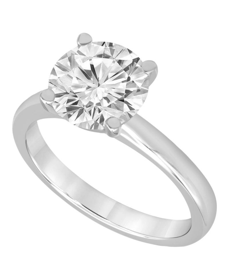 Certified Lab Grown Diamond Solitaire Engagement Ring (4 ct. t.w.) in 14k Gold