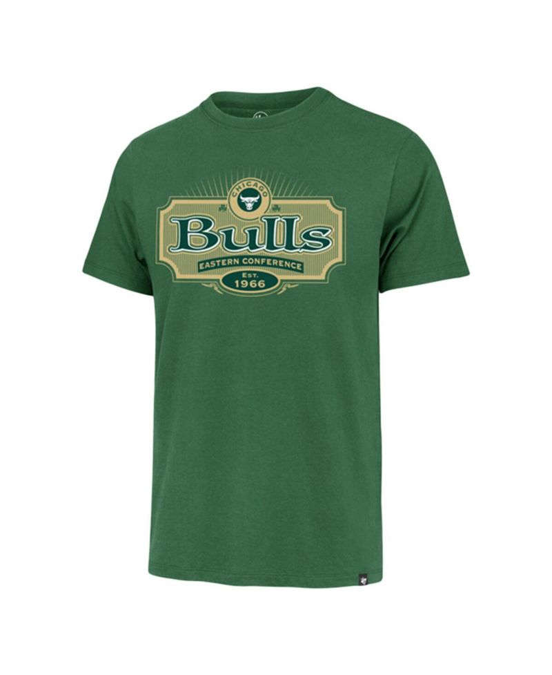 Men's Green Chicago Bulls Lucky Team Franklin T-Shirt