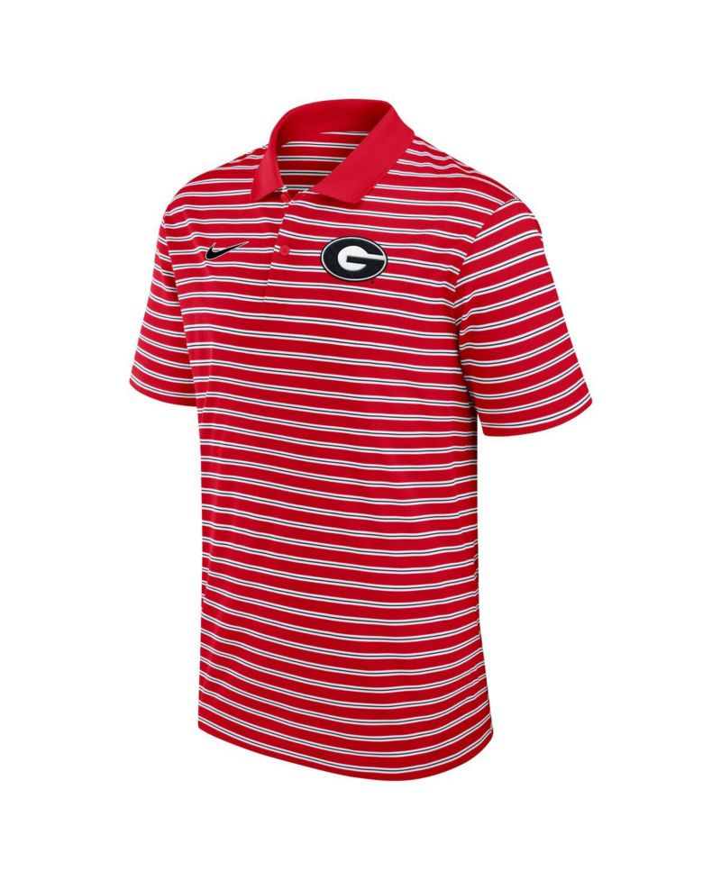 Men's Georgia Bulldogs Primetime Victory Striped Performance Polo