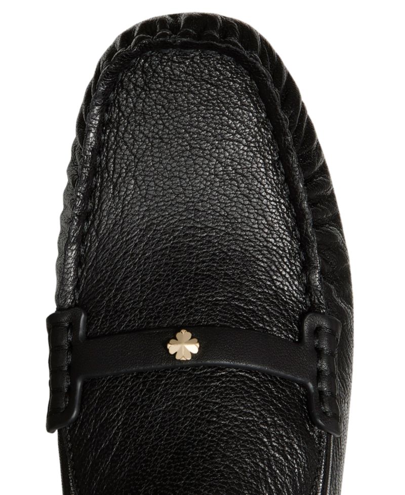 Women's Flower Stud Round Toe Moccasin Loafers