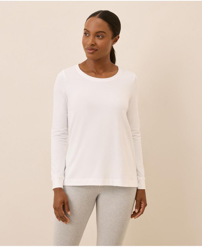 Women's Luxe Stretch Jersey Swing Long Sleeve Tee