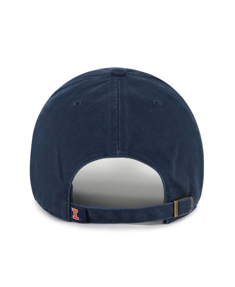 Men's Navy Illinois Fighting Illini Clean Up Adjustable Hat