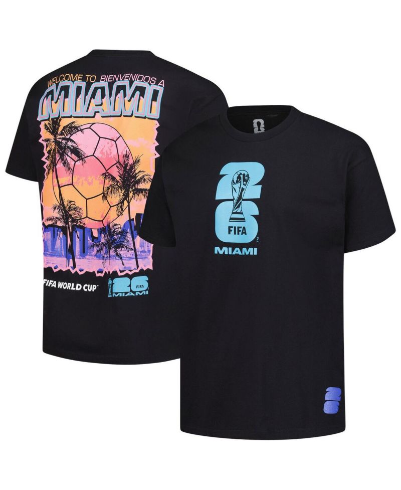 Men's Black 2026 FIFA World Cup Miami Host City Local Oversized T-Shirt