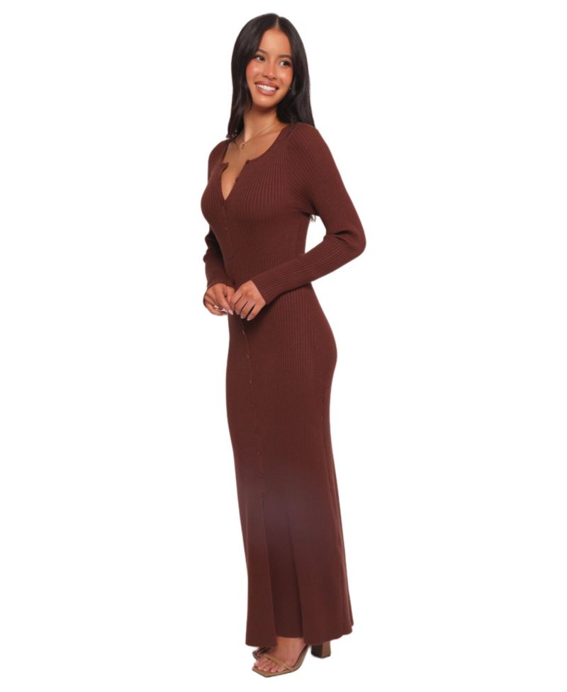 Women's Marshall Button Through Knit Maxi Dress