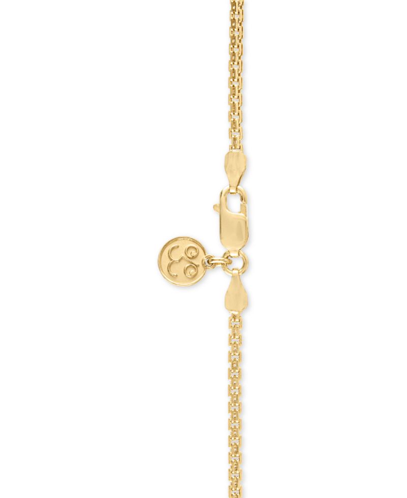 St. Michael Medallion & Horn 24" Pendant Necklace in 14k Gold-Plated Sterling Silver