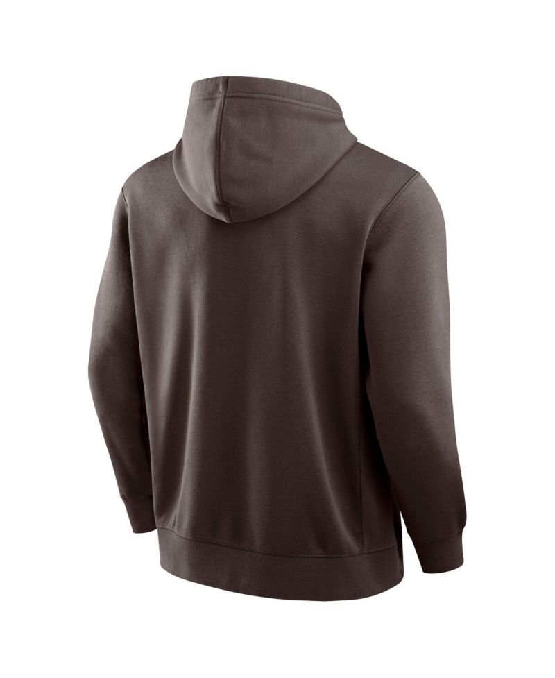 Men's Brown Cleveland Browns New Horizons Heritage Pullover Hoodie