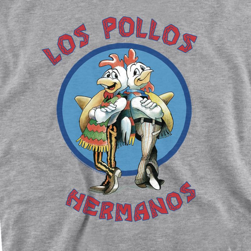 Men's Los Pollos Hermanos Graphic Long-Sleeve Regular-Fit Crewneck Sweatshirt