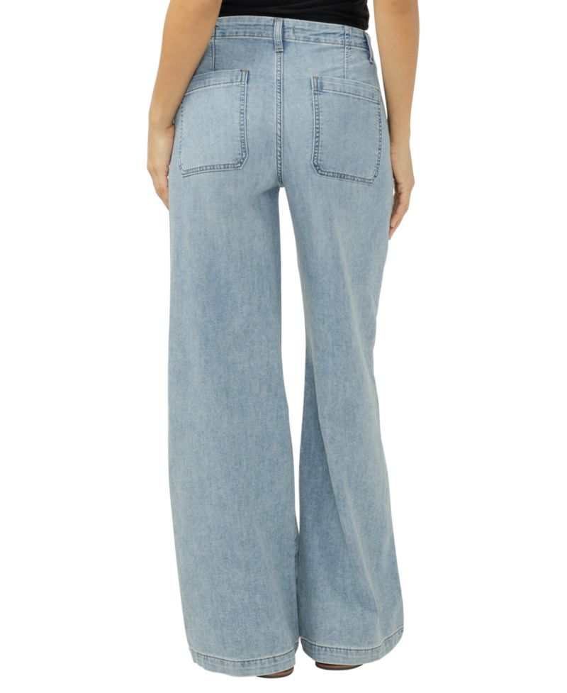 Women's Wide-Leg Knit Flex Jeans