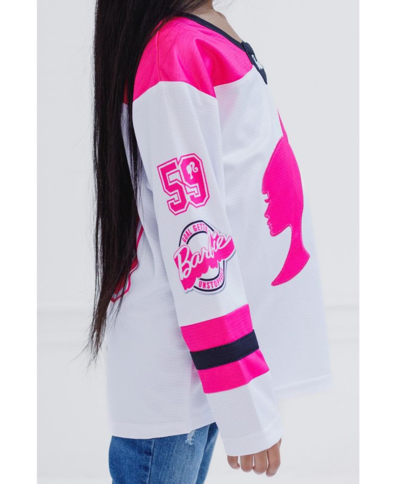 Girls Mesh Hockey Jersey Long Sleeve T-Shirt