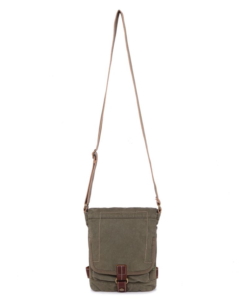 Atona Classic Flap Canvas Crossbody Bag