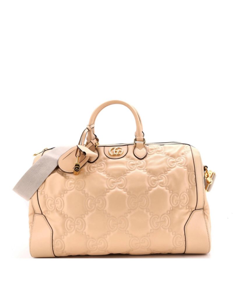 Medium Convertible Boston Top Handle GG Matelass&eacute; Leather Shoulder Bag