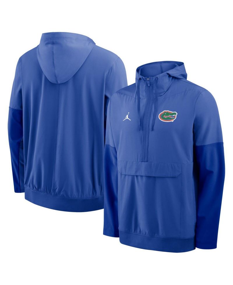 Men's Royal Florida Gators Anorak Half-Zip Hoodie Jacket