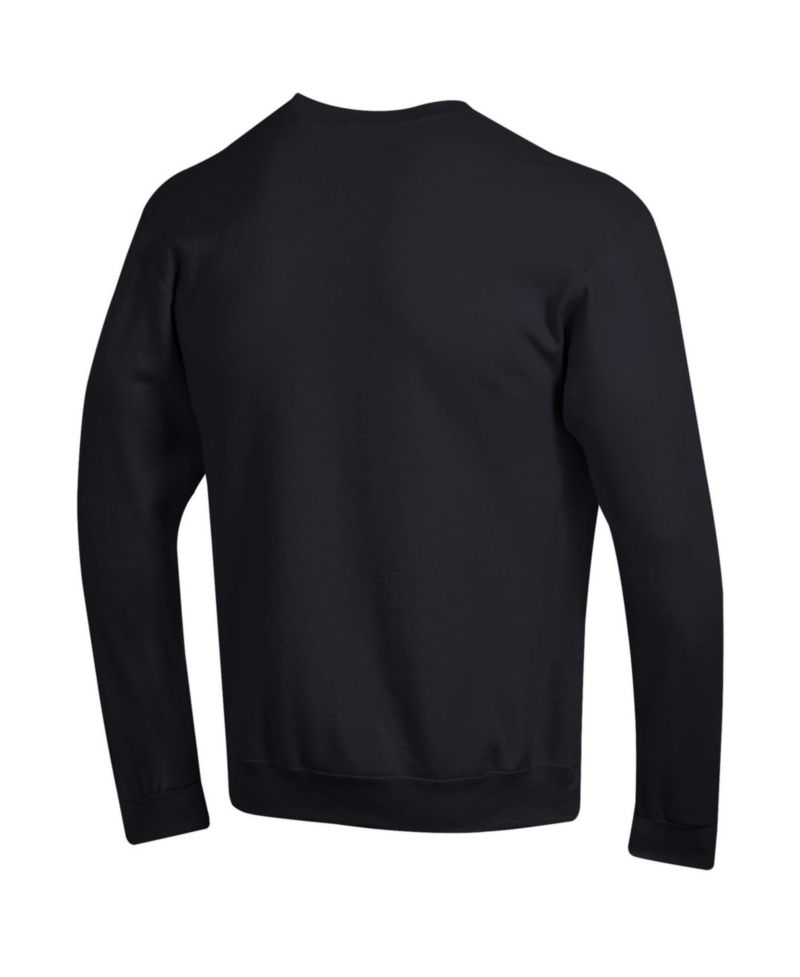 Men's Black Princeton Tigers Basic Arch Fleece Pullover Sweatshirt