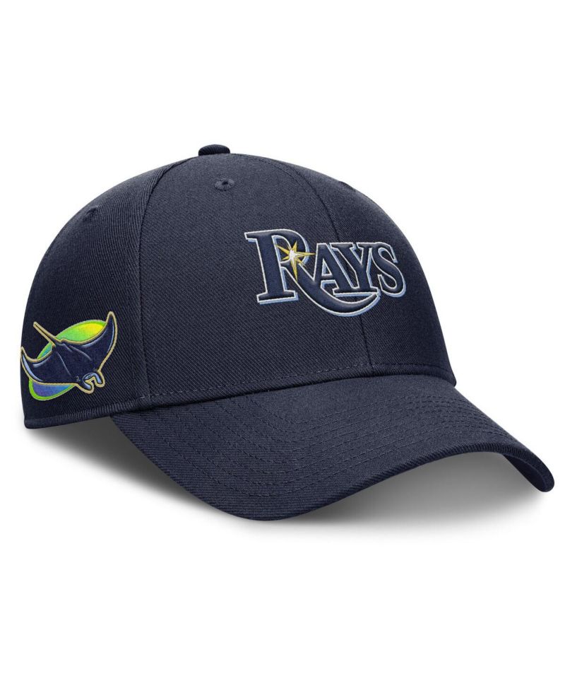 Men's Navy Tampa Bay Rays Rise Gaberdine Adjustable Hat