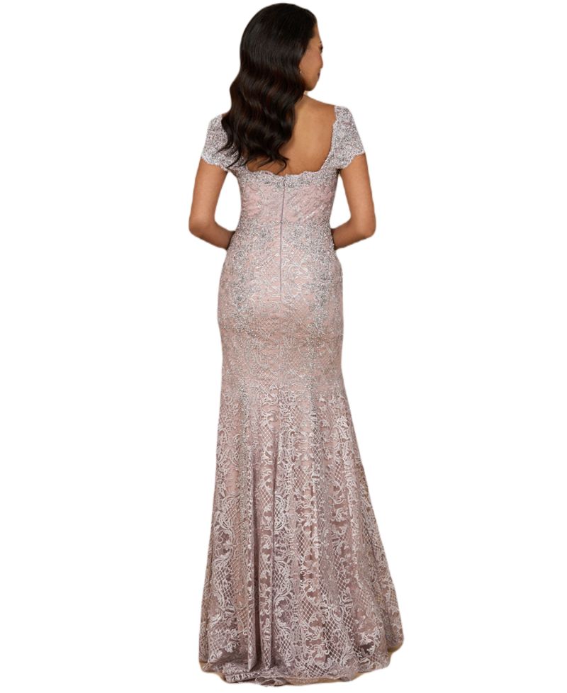 Women's Fitted Lace Mermaid Gown