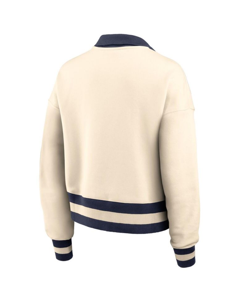 Women's Tan Auburn Tigers Legacy Half-Zip Sweatshirt