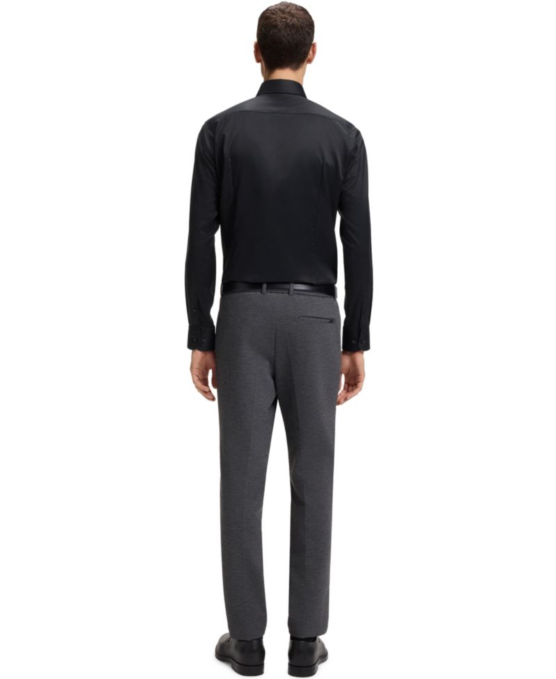 Men's Performance-Stretch Twill Slim-Fit Dress Shirt