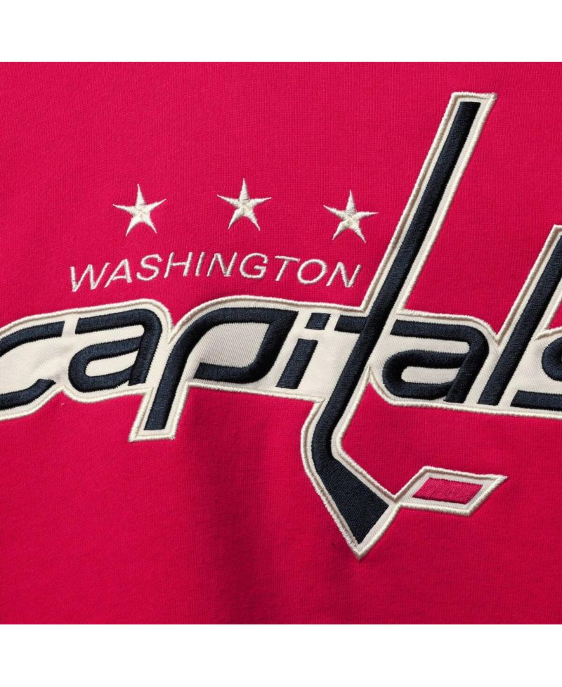 Men's Red Washington Capitals Superior Lacer Pullover Hoodie