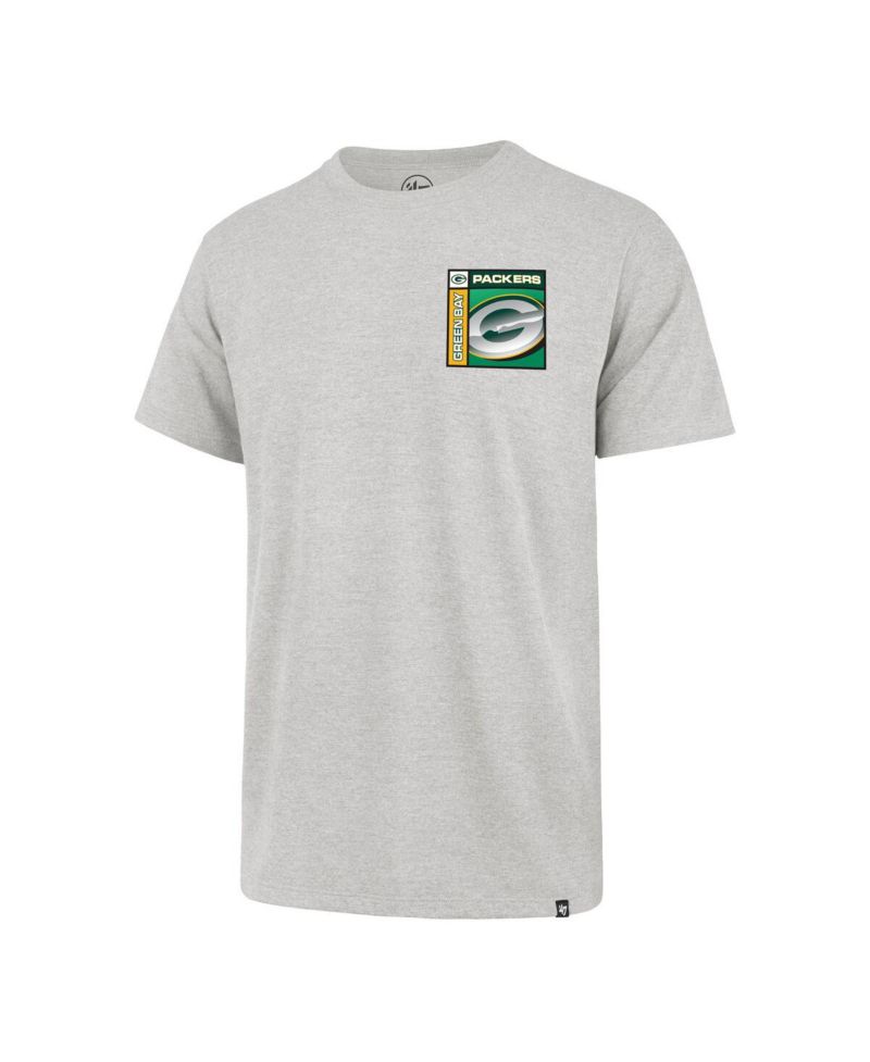 Men's Gray Green Bay Packers Chrome Plate Franklin T-Shirt