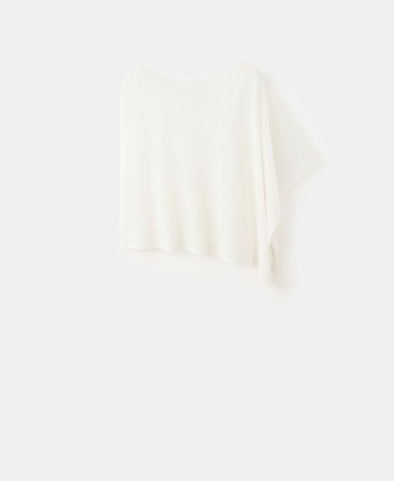 Women's Asymmetrical Knitted Cape