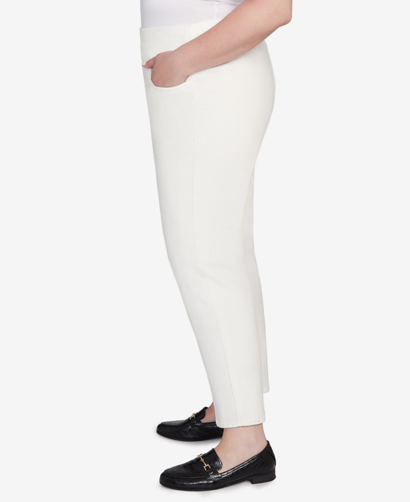 Plus Size Vienna Allure Fit Flat Front Corduroy Average Length Pant