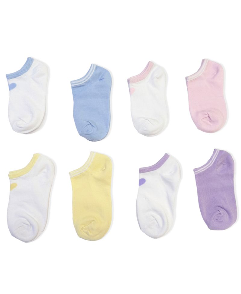 Girls' 4-8.5 Low Cut Socks, 8-Pack